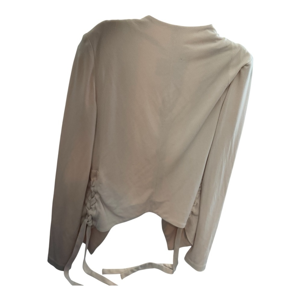 BCBGGeneration Draped Blazer XS Blush Pink Braided Detail Minimalist Feminine - Picture 3 of 6